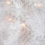 Arbre de Noël artificiel blanc moyen 18 po avec lumières claires