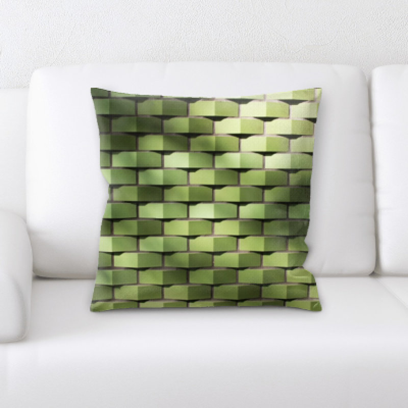 Burt Brick Square Pillow Cover & Insert