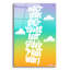 Art mural en verre acrylique 24 po x 36 po «Don't look back» par Club Daydream-1298427208