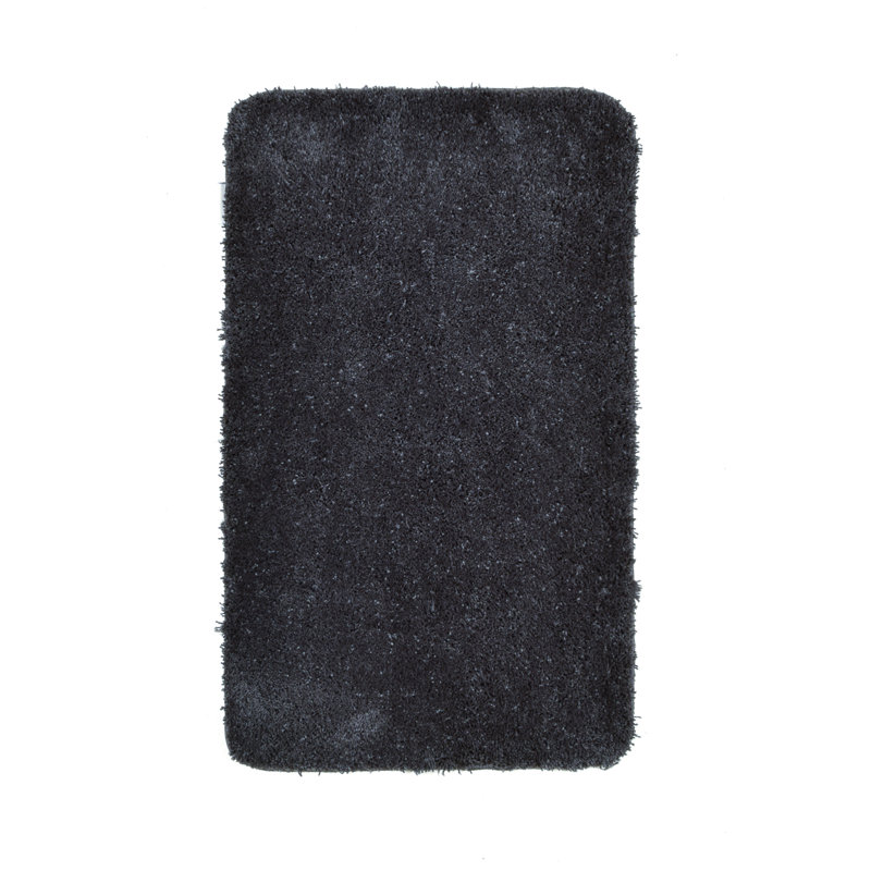 Rectangle Bath Rug, 60 x 100 cm, Anthracite