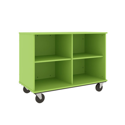 Mobile 4 Compartment Manufactured Wood Cubby