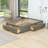 Wooden Platform Bed with 6 Drawers-212478043-212478044