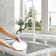 Willow Single-Handle Pull Down Sprayer Kitchen Faucet with Infrared Sensor, Soap Dispenser and Deck Plate