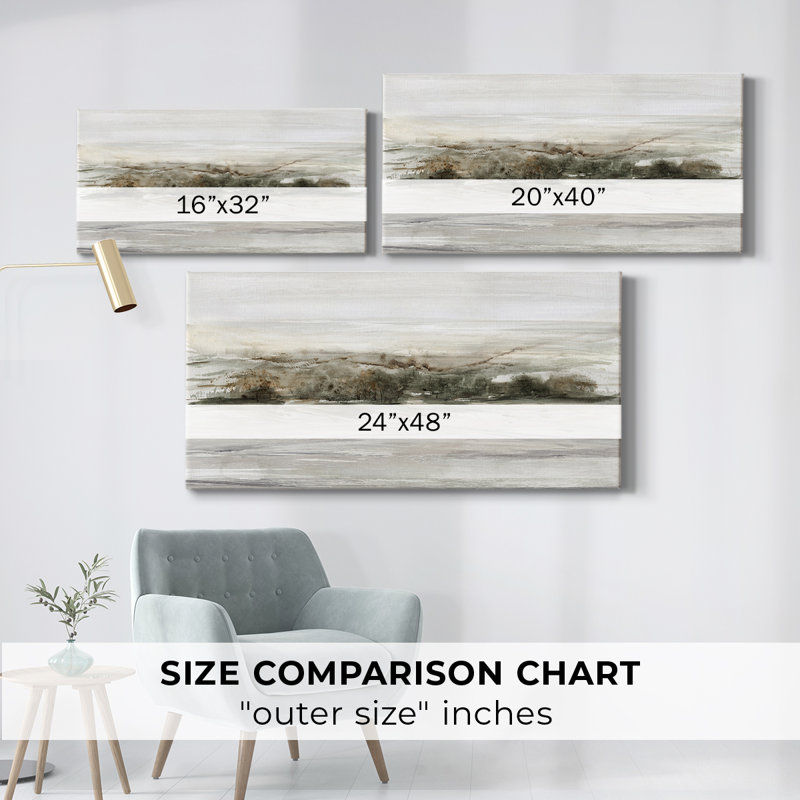 Beech Mountain Rise- Gallery Wrapped Canvas -Ready to Hang, 16" H x 32" W