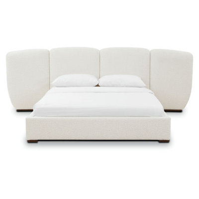 Boucle Platform Bed
