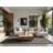 Soft Plush Escoto July 4Th Modern & Contemporary Abstract Area Rug in Gray – Gray Binding-46538640