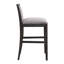 Ensemble de 2 tabourets de bar d'une hauteur de 30,5 pouces, structure en bois d'hévéa, coussin en tissu éponge et tabourets de bar rembourrés, chaises de bar rétro convenant à un îlot de cuisine, une chambre à coucher ou une salle à manger.-1726005352