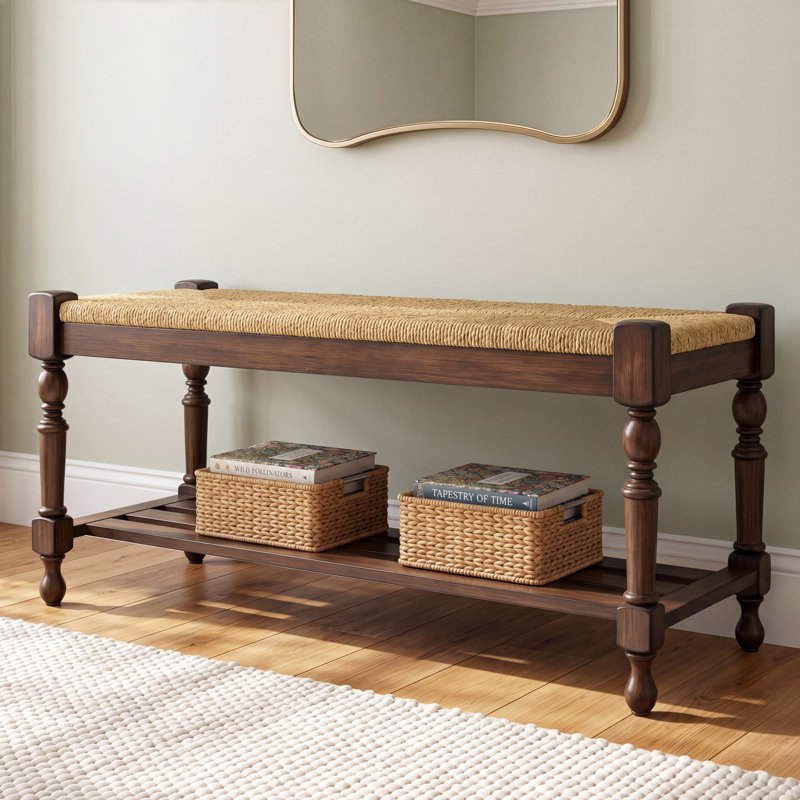 Shaylee Wicker Storage Bench