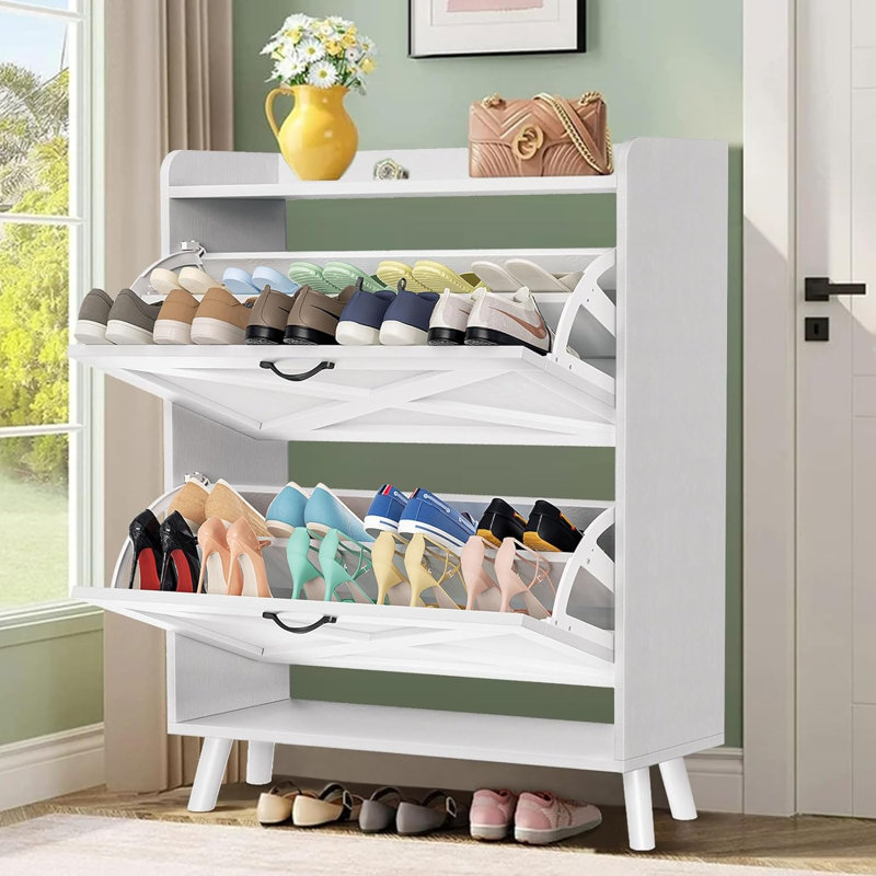 20 paires de rangement pour chaussures, Blanc