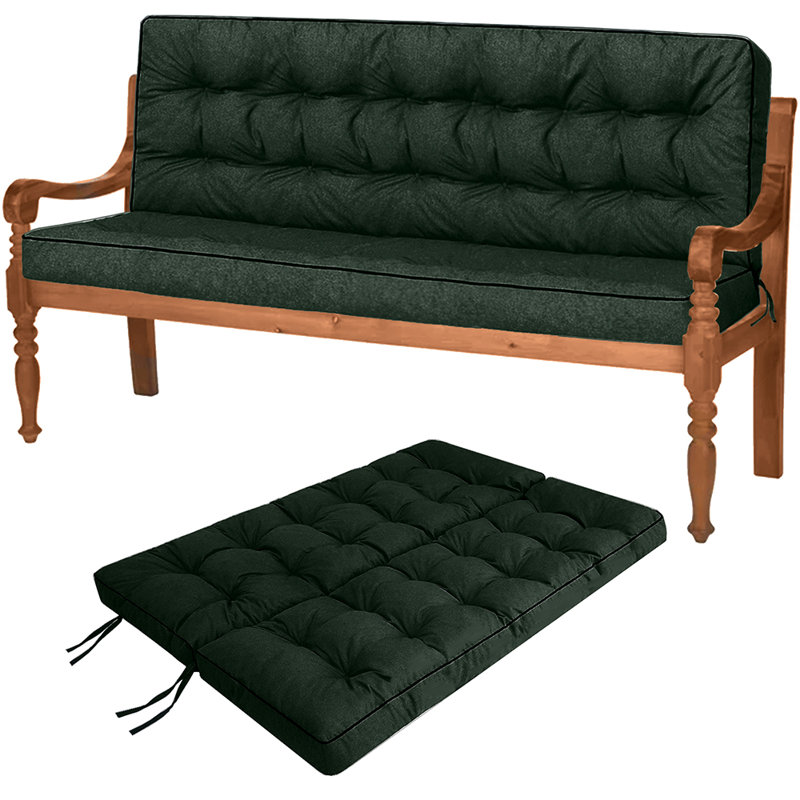 Coussins de banc, Vert
