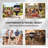 3-in-1 Kettle Charcoal Grill, Pizza Oven & Smoker with Pizza Stone, Pizza Peel and Mobile Cart