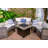 Cayden by Endless Summer, 30" Square LP Gas Fire Table with Faux Wood Mantel