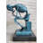 The Thinker Thinking Man Skeleton Bronze Metal Statue Sculpture Figure on Marble Base