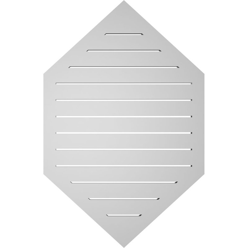 Bouche verticale verticale à hauteur réglable 11/12 po, H 1,5 po x l 26 po x L 40 po