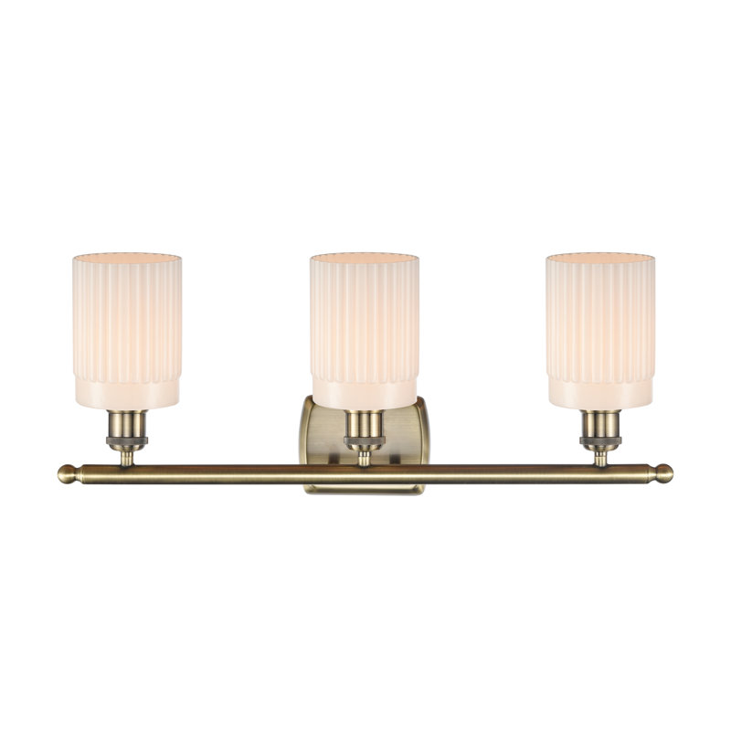 Éclairage pour meuble-lavabo à intensité variable Winsted, Blanc mat, DEL, 3 lumières