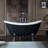 59" x 28" Clawfoot Soaking Acrylic Bathtub-51226567-61051263