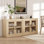 Buffet buffet avec portes, armoire d'appoint moderne avec rangement Farmhouse