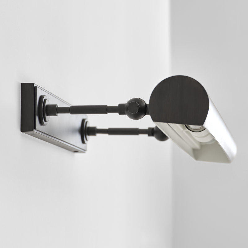 Kenyon Dimmable Wall Mounted Picture Light, 2.38" H x 30" W x 10.3" D, Black