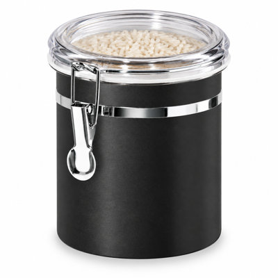 Stainless Steel Clamp Canister w/ Clear Lid