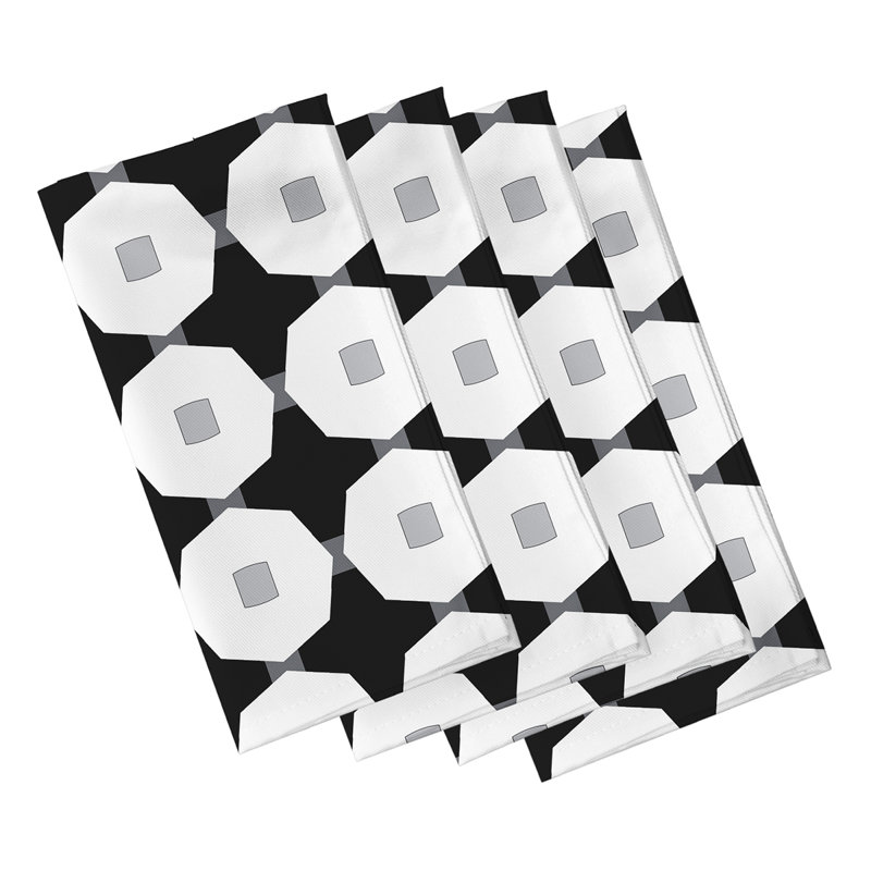 Ensemble de serviettes 4 pièces Ayasha, Noir