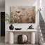 «Neutral Toned Dried Wildflowers Field», reproduction d'art sur toile encadrée-405333723-405333722