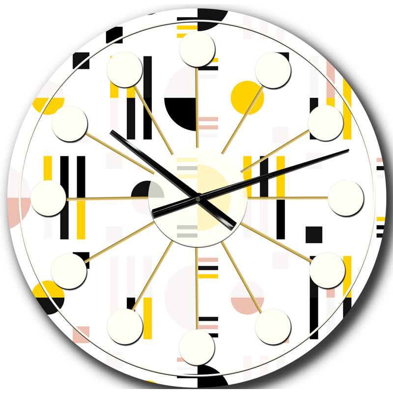 Horloge murale rétro Mid-Century, Grand