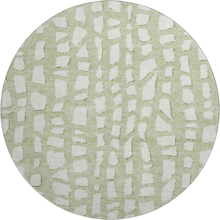Premium Machine Washable Prisco Aloe Rug