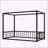 Sturdy Iron Bed with Protective Rails and Versatile Design-800205588