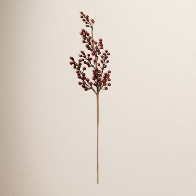 31" Artificial Weatherproof Outdoor Burgundy Berry Holiday Spray, Set Of 3