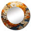 Radiant Reverie Botanical - Abstract Botanicals Round Mirror Wall Decor-99620911