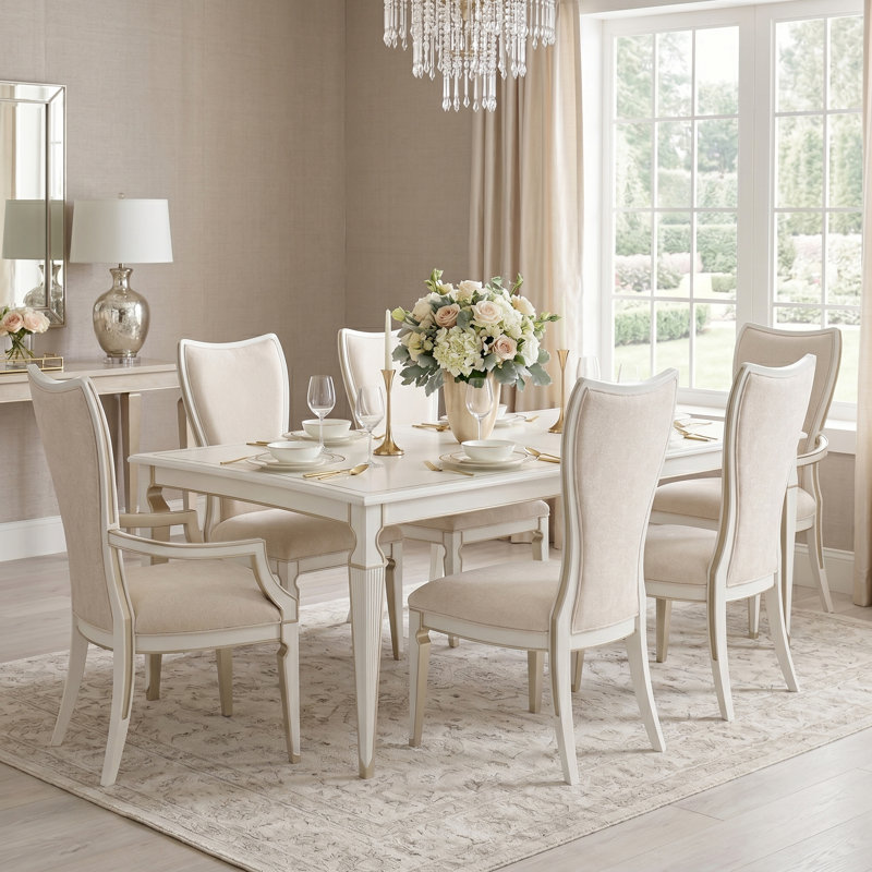 La Marisia 9-piece Dining Room Set, 7 Pieces: Table, 6 Chairs