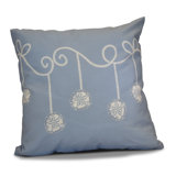 Coastal Christmas Reversible Throw Pillow