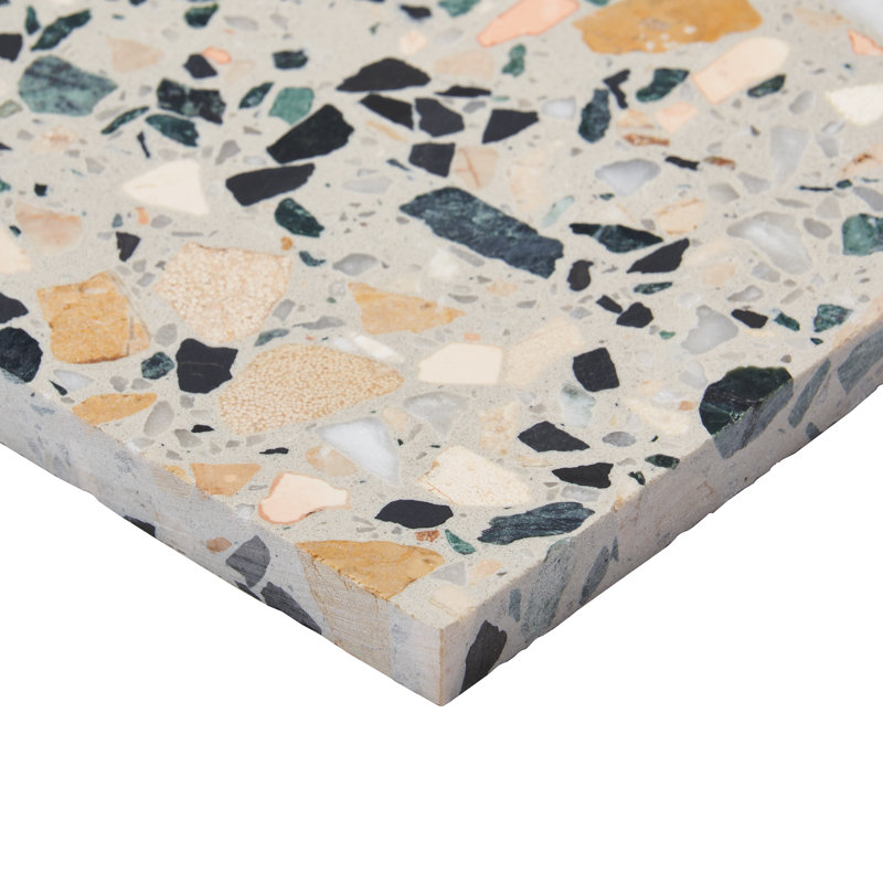 Terrazzo Italy 24x24 Honed Terrazzo Tile, Cava Terra Beige