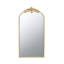 Miroir pleine longueur 66 po x 36 po, miroir arqué suspendu ou appuyé contre le mur, grand miroir doré pour le salon-1933466570