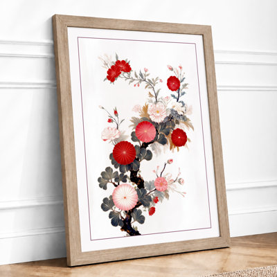 Roses And Pomegranates Botanical - Print