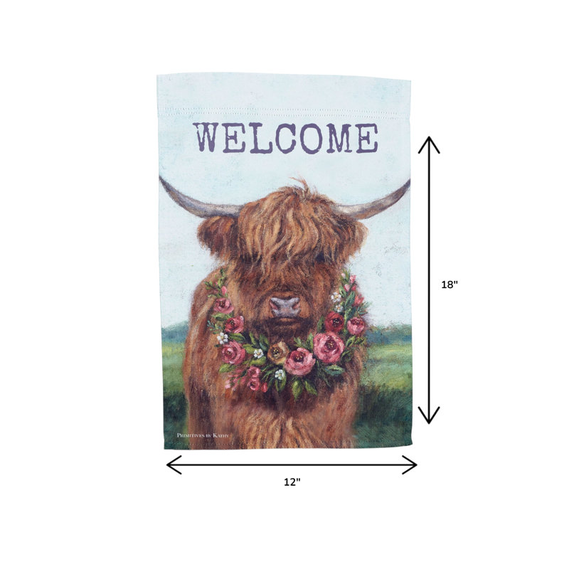 Drapeau de jardin floral Highland