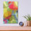 «Layered Earth Two» par Jan Weiss, art mural en verre acrylique
