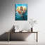 «He Raise Me From Drowning Jesus Sauvé Christian», toile encadrée-1291170386