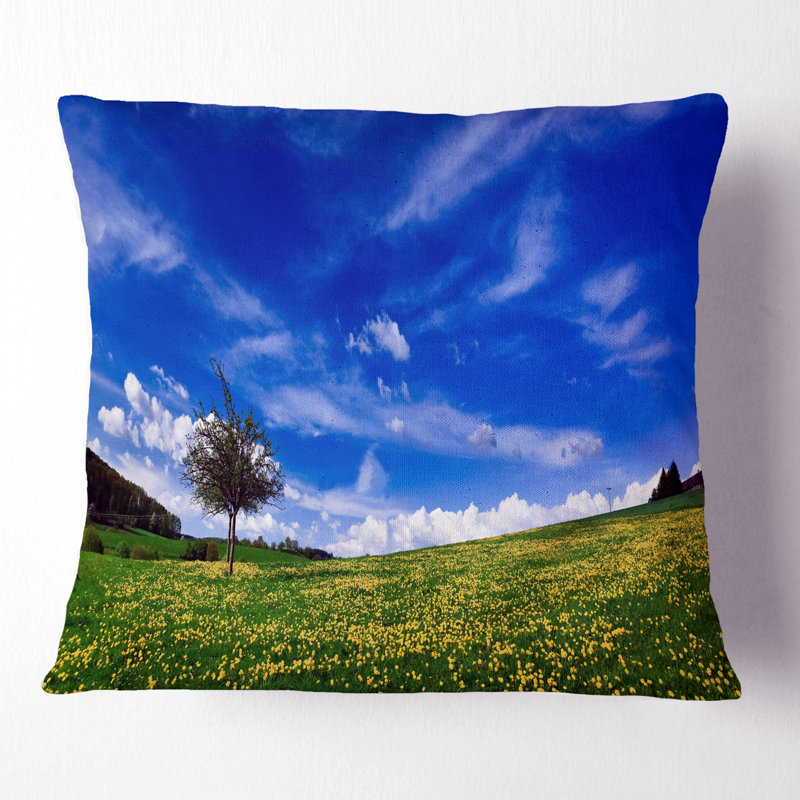 Landscape Throw Pillow, 16" x 16", Throw Pillow