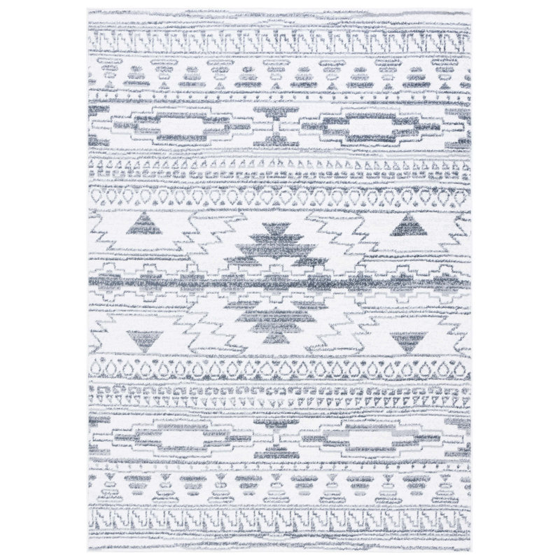 Tapis ivoire / gris Lowrey, Carré 6 pi 7 po