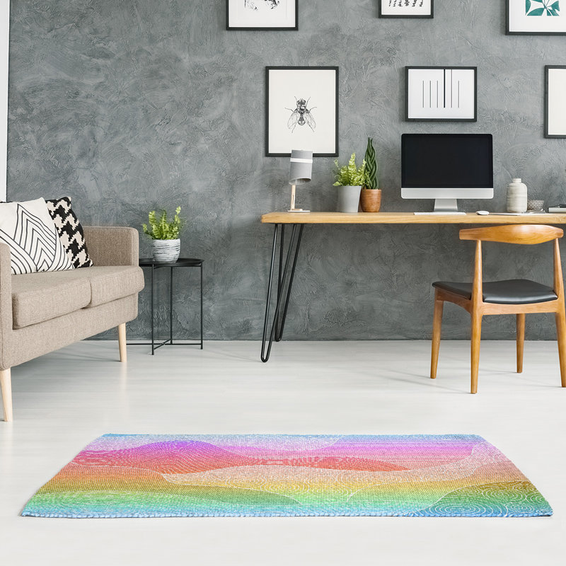 Chenille Abstract Indoor Rug, Rectangle 3' x 5'