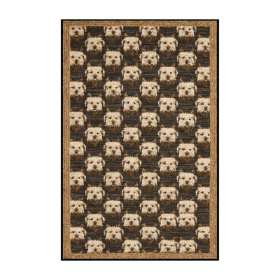 Washable Scottish Terrier Dogs Area Rug