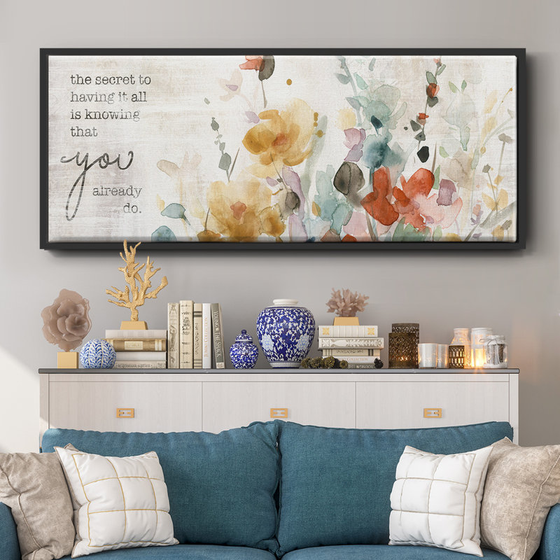 Verset pleine floraison - Toile encadrée, H 24 po x l 60 po