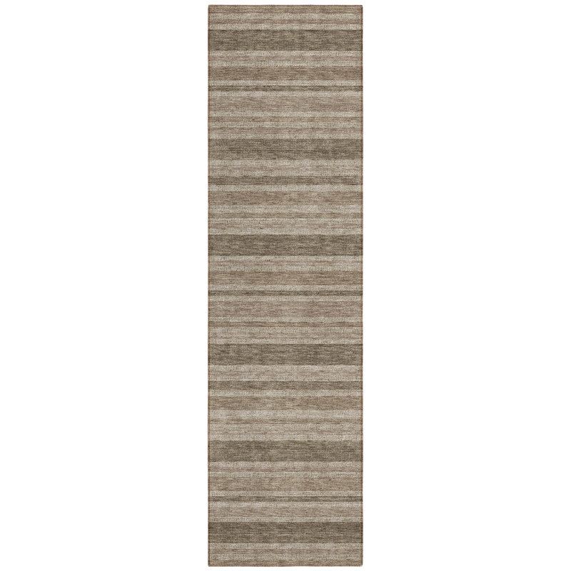 Lovell Washable Striped Indoor / Outdoor Rug, Runner 2'3" x 7'6"