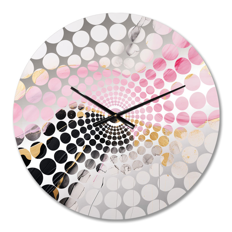 Selin - Horloge murale peinture abstraite, Petit