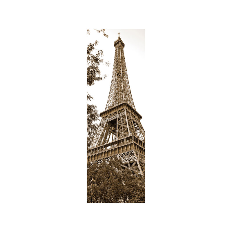 La Tour Eiffel I by Boyce Watt - No Frame Panoramic Print on Canvas, 30.48 cm H x 91.44 cm W x 1.91 cm D