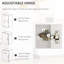 2-Door White Pantry Cabinet With Adjustable Shelves For Storage Space Kitchen Shelf, 2 Doors, Dining Room