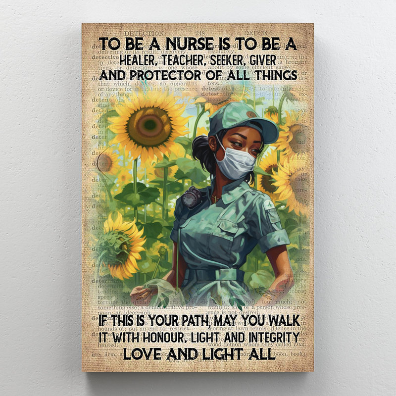 To Be A Nurse, impression sur toile, H 20 po x l 16 po x P 1,25 po