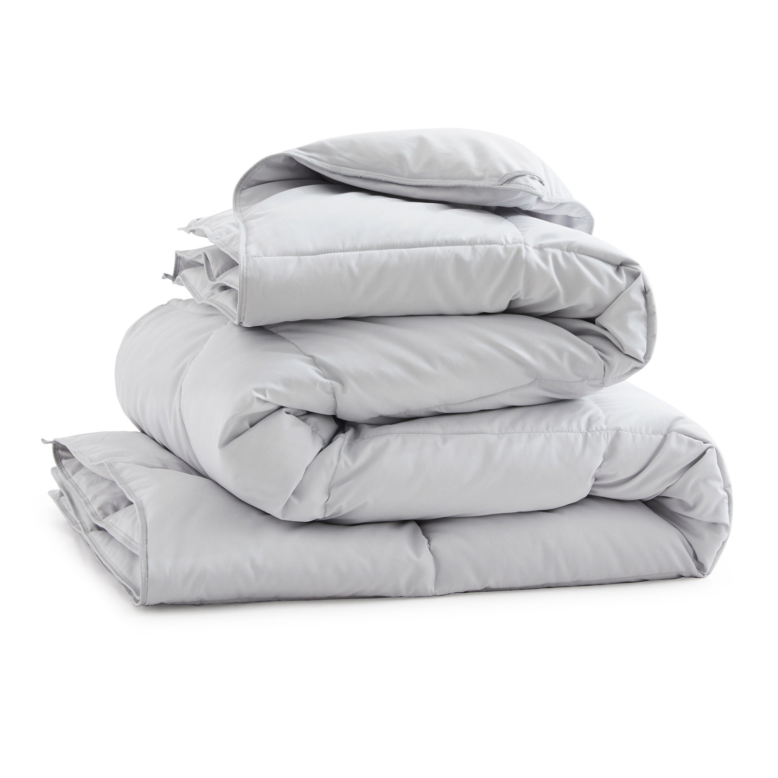 600 Fill Power All Season Down Comforter Duvet Insert, Queen, Light Gray