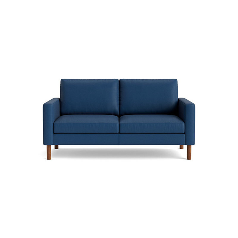 Laguna Leather Loveseat (70"), Leather - Deep Blue